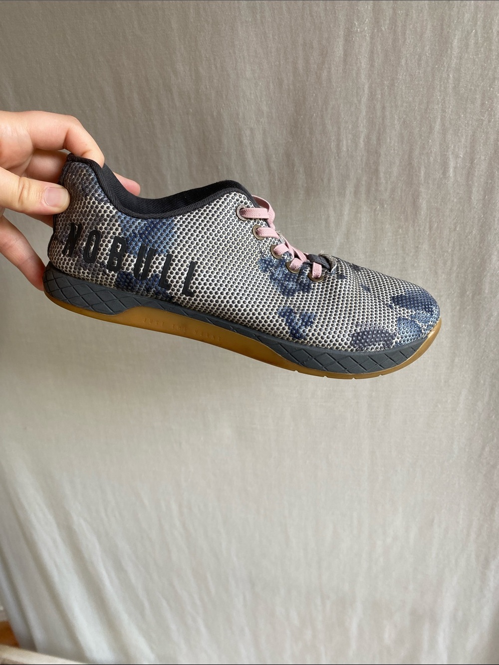 NOBULL Black Training Shoe with Blue Insole Detail